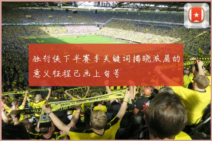 独行侠下半赛季关键词揭晓浓眉的意义征程已画上句号